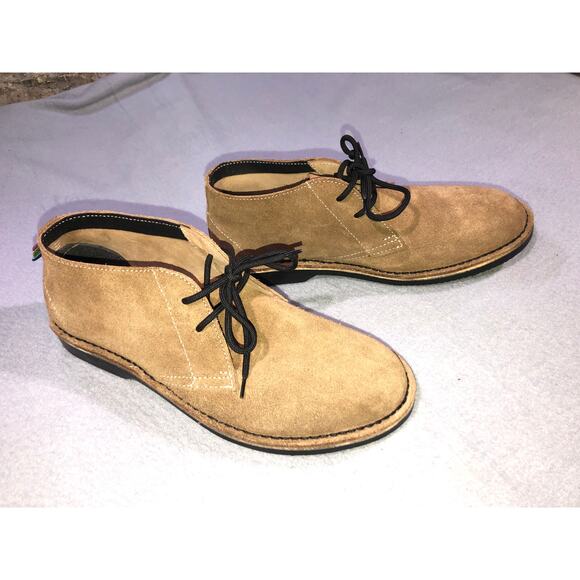 Veldskoen Tan Suede Desert Boots Chukka Mens 9 EU 42 Leather Lace Up Shoes nwot - Picture 5 of 6